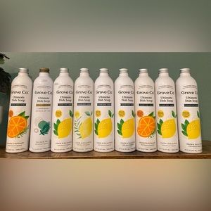 Grove EMPTY dish soap bottles x 15